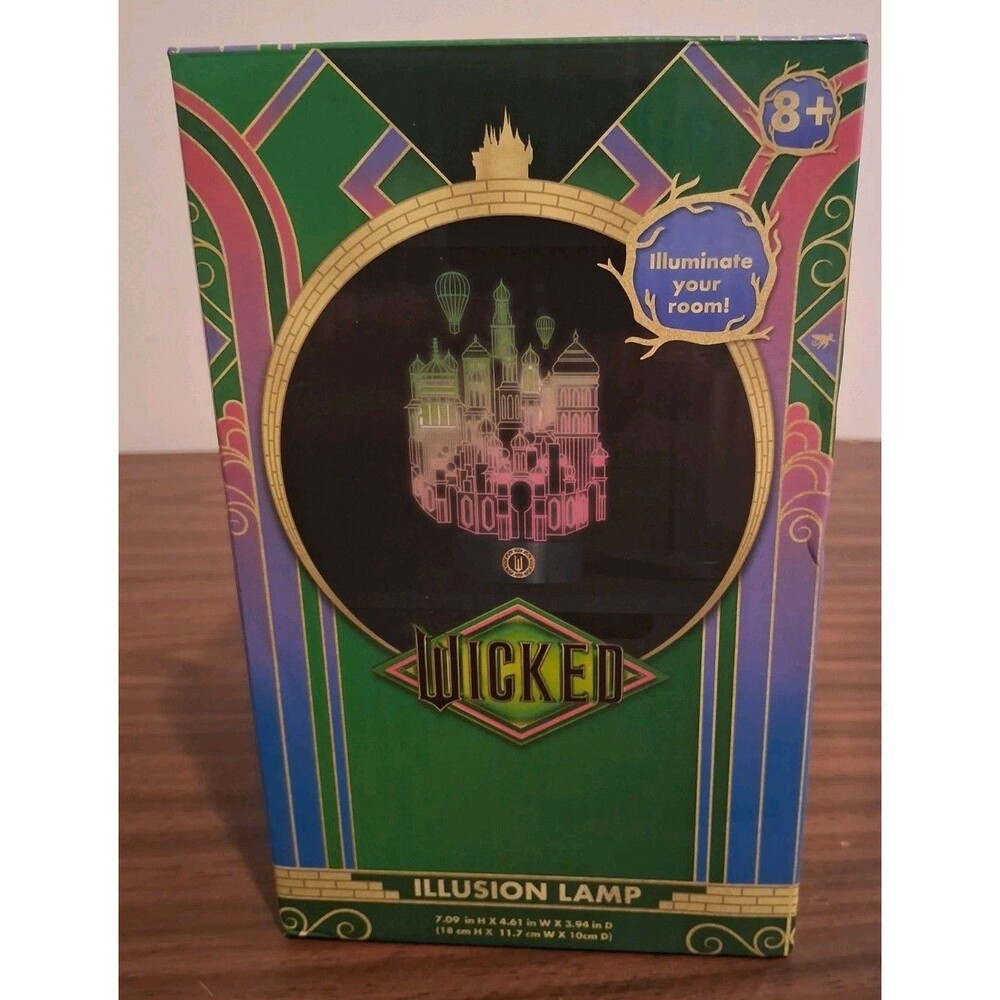 Wicked Illusion Lamp Emerald City OZ Universal 3D Battery Operated New